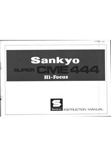 Sankyo CME 444 manual. Camera Instructions.